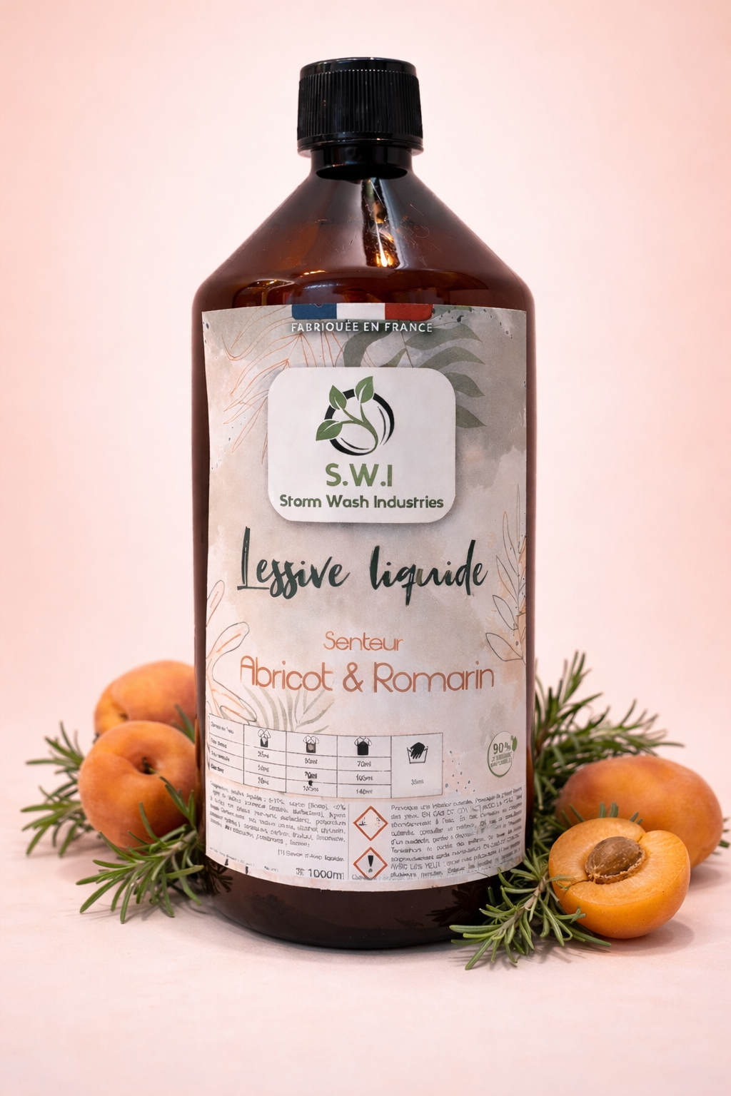 Lessive concentrée parfum abricot & romarin