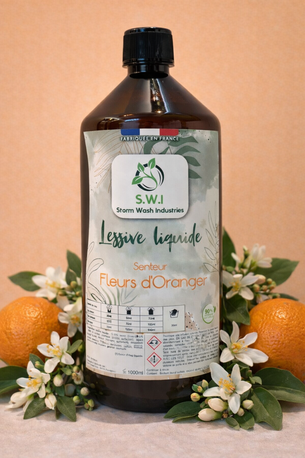 Lessive concentrée parfum fleurs d'oranger