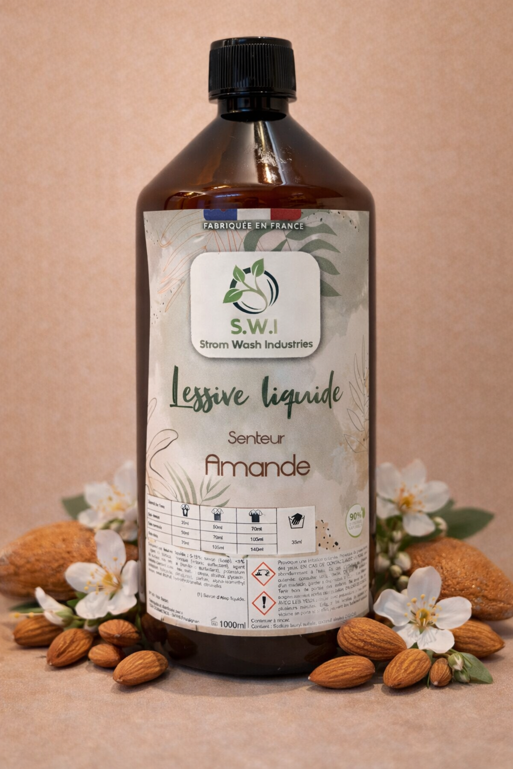 Lessive concentrée parfum amande